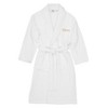 Linum Home Textiles 100% Turkish Cotton Embroidered ''Hers'' Terry Bathrobe in Bookman Font - 2 of 3
