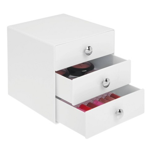 interDesign 3 Drawers Desktop Storage, Clear (35300), Staples