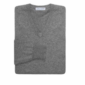 Lona Scott Men's Pure Cashmere V-Neck Sweater - 1 of 4