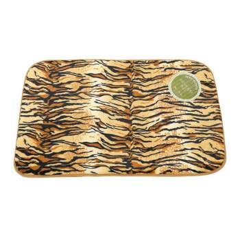 Tiger Faux Fur Bath Mat - Multi 20in x 31in by Carnation Home Fashions