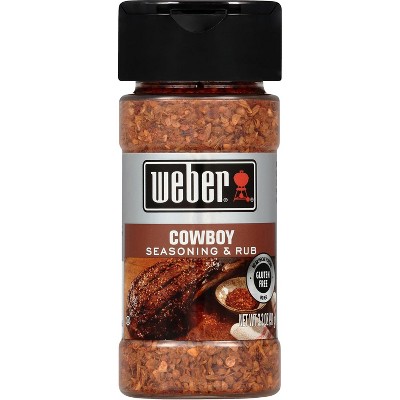 Weber Gourmet Cowboy Seasoning and Rub - 6 pack, 3.2 oz