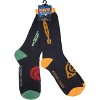 Ripple Junction x Naruto Shippuden Naruto and Kakashi Symbols Crew Socks 2-PK - 4 of 4