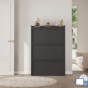 Jojoka Wooden Shoe Cabinet with Adjustable Shelves, Hidden Flip Storage for Entryway, Hallway, or Living Room - 1 of 4