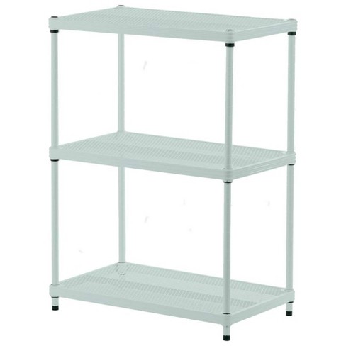 Origami General Purpose Foldable 3 Tiered Storage Rack Shelving Unit With  Wheels For Home, Garage, Or Office Organization, Pewter (2 Pack) : Target