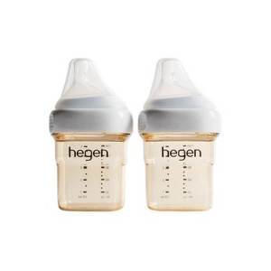 Hegen Anti-Colic Feeding Bottle - Amber - 5oz/2pk - 1 of 4