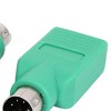 Unique Bargains USB to PS/2 Adapter PS/2 Male to USB 2.0 Female Port Converter Adapter for PC Keyboard 2 Pcs Green - 4 of 4
