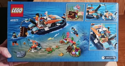 LEGO City Explorer Diving Boat 60377 Ocean Building Toy, Includes