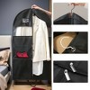 Unique Bargains Garment Bags PEVA Clothes Cover Bags with Pockets - 3 of 4
