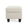 CAVINAS Plush Upholstered Ottoman Bench, Ottoman Foot Rest, Bedroom End Bench, Entryway Padded Footstool with Birch Wood Legs - 4 of 4