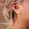 Freekiss 3 Pairs Gold Hoop Earrings Set: Dainty Stud Earrings Trendy Small 14K Gold Plated Hypoallergenic Dangle Cartilage - 4 of 4