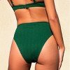Women's Alluring Textured High-Waist Bikini Bottom - Cupshe - 2 of 4