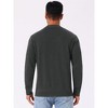 INSPIRE CHIC Men's Long Sleeve Quarter Zip Mock Neck Knitted Polo Sweater - 3 of 4