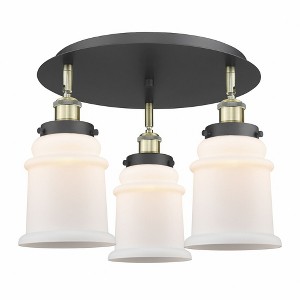 Canton - 3 Light Flush Mount In Industrial Style-10.75 Inches Tall and 17.75 Inches Wide - 1 of 1
