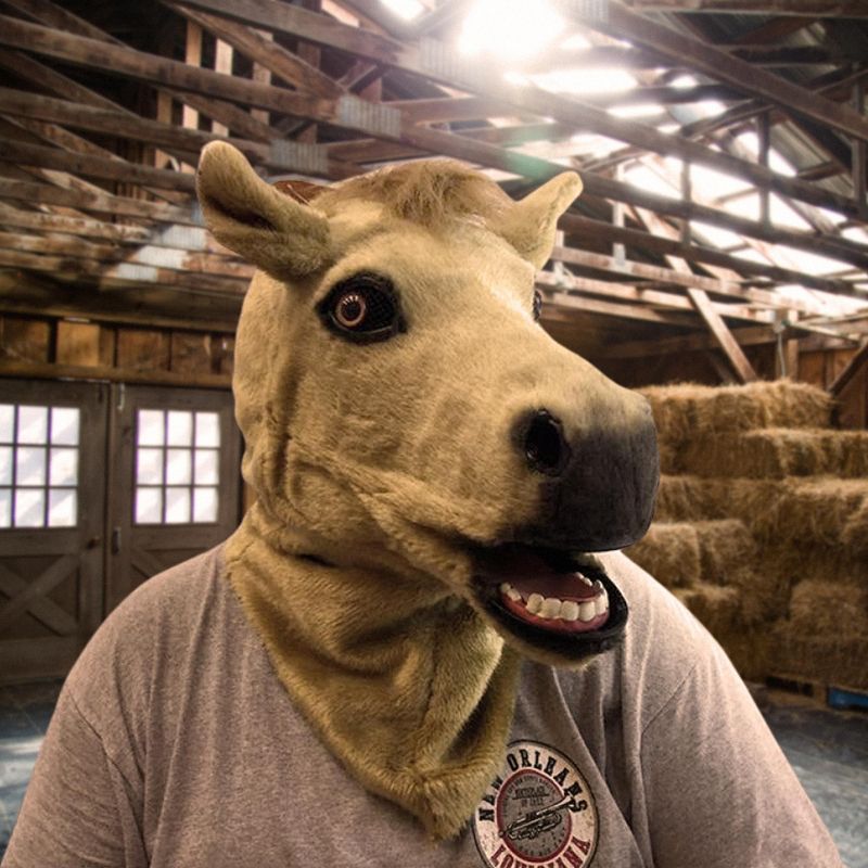 KBW Over-The-Head Moving-Mouth Horse Costume Mask, 3 of 4