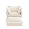 NicBex Couches for Living Room Single Deep Seat Sofa Couch Fabric Slip-covered Armchair with 1 Big Back Cushion and 2 Big Toss Pillows - 4 of 4