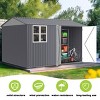 Campcraft 8x10 ft Metal Garden Storage Shed – Compact Outdoor Tool Organizer with Sloped Roof & Weather-Resistant Steel-Cuddlewood - 2 of 4