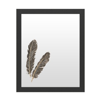 Trademark Fine Art Dry Erase Marker Board with Printed Artwork - Chris Paschke 'Gold Feathers Iv' White Board
