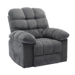 COZONY Oversized Manual Recliner Chair with Side Pocket, Wide Comfort Recliner for Living Room or Bedroom - 1 of 4