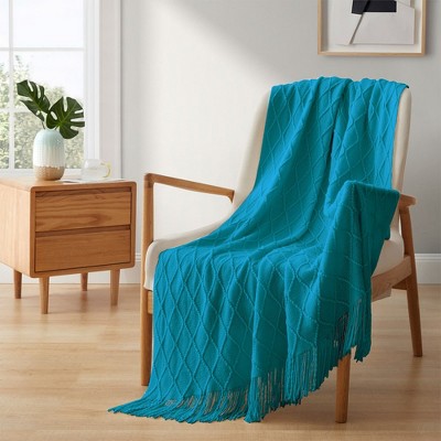 Peace Nest 50"x60" Diamond Knit Throw Blanket