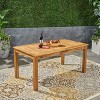Nestor Acacia Wood Rectangle Expandable Dining Table - Natural - Christopher Knight Home: Water-Resistant, Seats 6 - 2 of 4