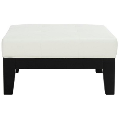 Jordan Square Cocktail Ottoman - White - Safavieh