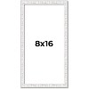 PosterPalooza | Panoramic Textured White Picture Frame - UV Acrylic, Foam Board Backing, Hanging Hardware - 2 of 4