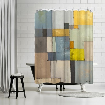 Americanflat Abstract 10 by Hans Paus 71" x 74" Shower Curtain