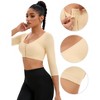 INSPIRE CHIC 2 Pcs Women's Front Hook Compression Sleeves Slimming Wirefree Bras Tube Body Shapers - 3 of 4
