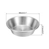 Unique Bargains Round Stainless Steel Kitchen Dessert Appetizer Sauce Dishes - 2 of 4