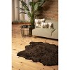 Luxe Gordon Faux Sheepskin Sexto Rug | 5'x6' - 3 of 4