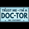 Women's Design By Humans Trust Me I'm a Doc-tor License Plate By punsalan Racerback Tank Top - 2 of 2