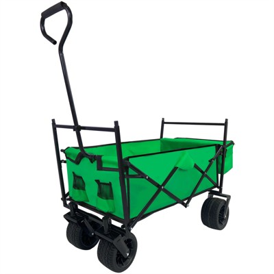 Foldable truck, garden outdoor park multifunctional truck, picnic camping vehicle, with 7-inch wheels, suitable for outdoor gardens