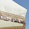 LAGarden 6 Ft Fringe Patio Umbrella with Tassel Jazz Age Wood - 2 of 4