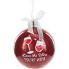 Pavilion Gift Company - The Wine You're With - 4" Ornament with Holiday Socks - Tree Ornaments - 4 of 4