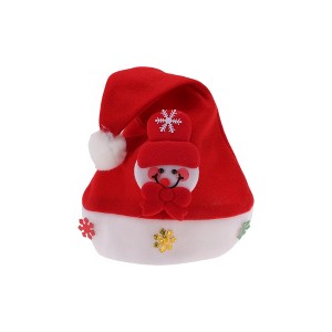 Unique Bargains Christmas Hat Polyester Red 10.24"x13.78" 1 Pc - 1 of 4