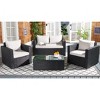 Machie 4Pc Living Set - Indoor/Outdoor - PAT7508 - Safavieh - 2 of 4