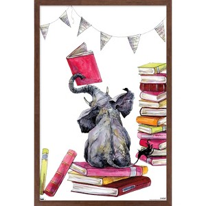Trends International Snowtap - Elephant Books Framed Wall Poster Prints - 1 of 4