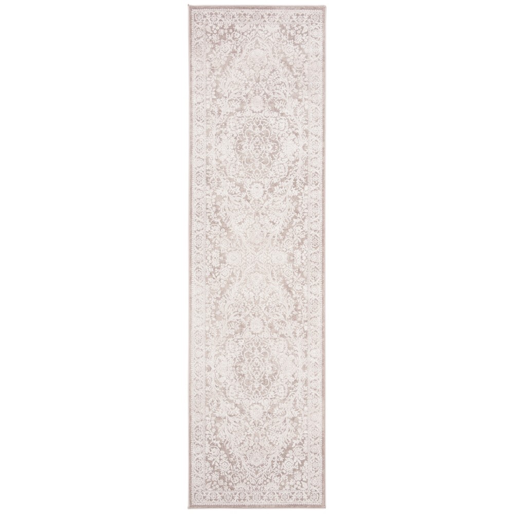 2'3inx8' Runner Loomed Medallion Rug Beige/Cream - Safavieh