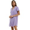 Derek Heart Woman's Lushluxe 36" Notched Collar Nightgown (Juniors & Women) - 2 of 4