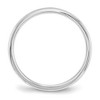 Black Bow Jewelry 2mm to 6mm 10K White Gold Domed Comfort Fit Band - 2 of 4