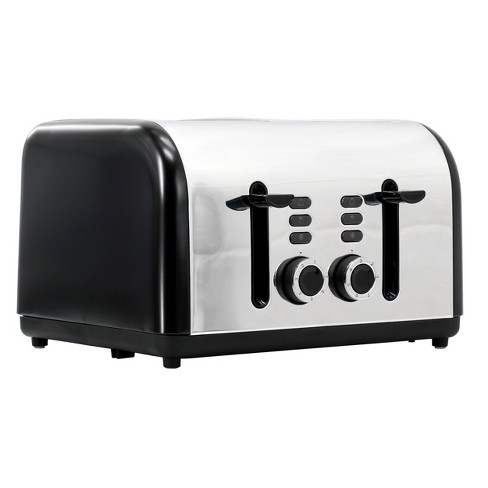 Courant 4-Slice Toaster, Black/Stainless