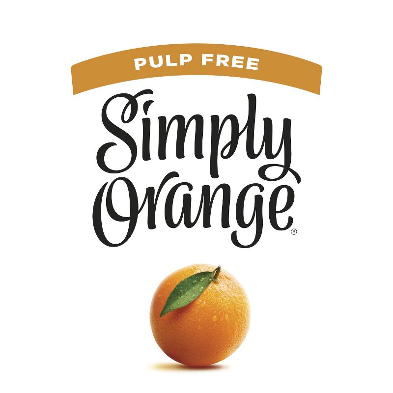 Simply Orange Pulp Free Juice - 52 fl oz, 4 of 13
