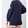 Women's Baseball Sequins Long Sleeve Top - FANTASTIC FAWN - 2 of 3