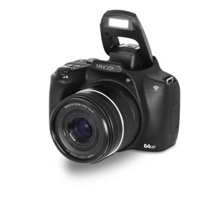 Minolta 64 Mega Pixels Auto Focus Digital Camera with 10x Optical Zoom, 4K Ultra HD Video and Macro Shooting, Black - 1 of 2
