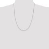 Black Bow Jewelry 1.5mm Sterling Silver Solid Beveled Oval Cable Chain Necklace - 3 of 4