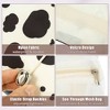 Unique Bargains Milk Cow Style 4 in 1 Detachable Hanging Roll Up Travel Makeup Bags and Organizers Beige Black - 4 of 4