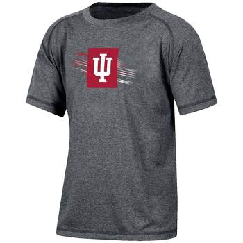 NCAA Indiana Hoosiers Boys' Gray Poly T-Shirt