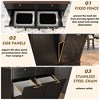 36" H Tilt-Out Trash Cabinet with 2 Drawers, Kitchen Floor Base Storage, Anti-Tip, Durable Plywood & Stainless Hardware - 4 of 4