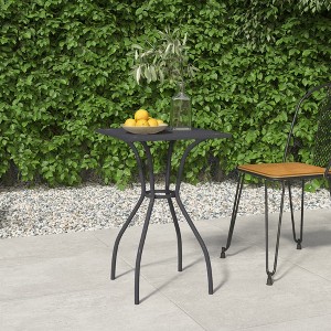 vidaXL Patio Table Anthracite 19.7 in.x19.7 in.x28.3 in. Steel Mesh - 1 of 4