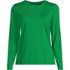 Lands' End Women's Relaxed Supima Cotton Long Sleeve Crew Neck T-Shirt - 3 of 4